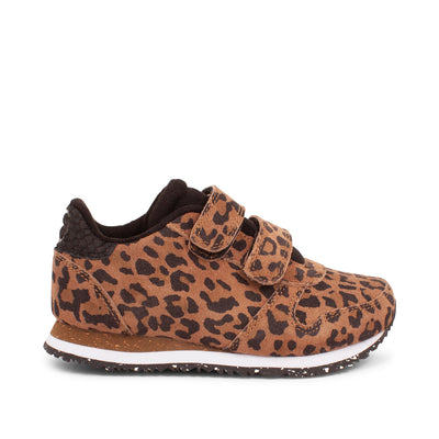 WODEN KIDS Ydun Animal Suede Sneakers 655 Brown Leo