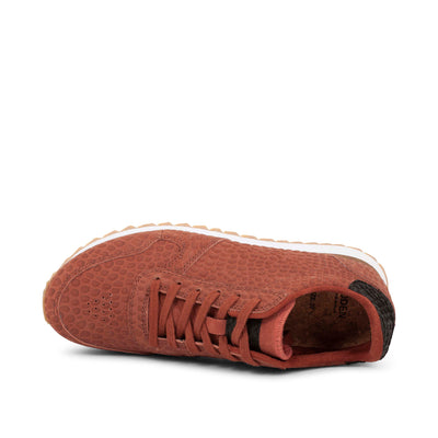 WODEN Ydun Croco II Sneakers 004 Rust