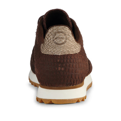 WODEN Ydun Croco II Sneakers 064 Chestnut