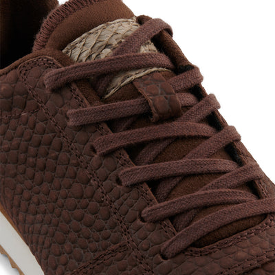 WODEN Ydun Croco II Sneakers 064 Chestnut