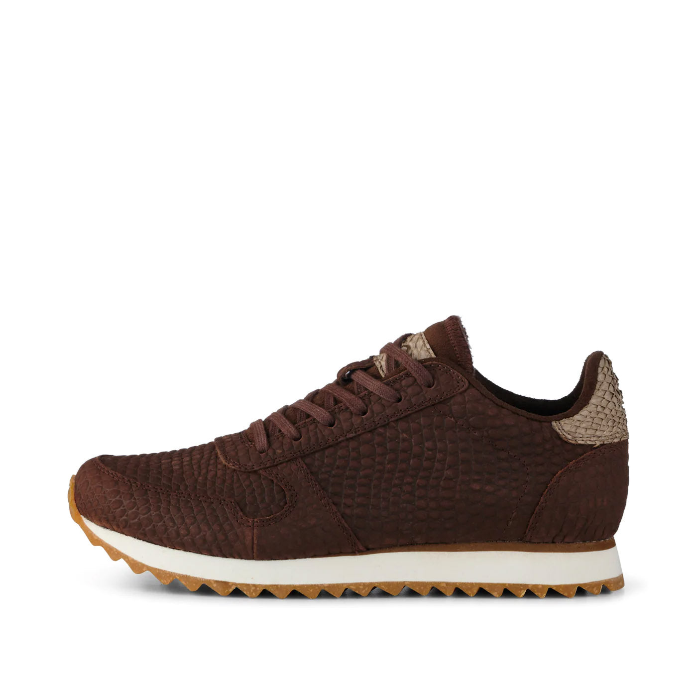 WODEN Ydun Croco II Sneakers 064 Chestnut