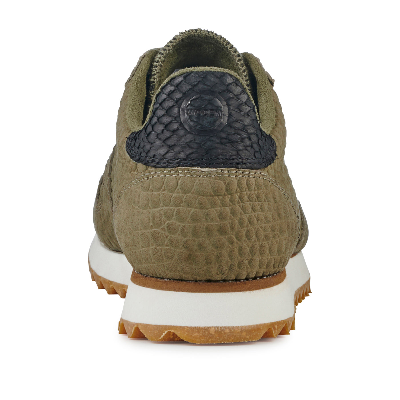 WODEN Ydun Croco II Sneakers 295 Dark Olive