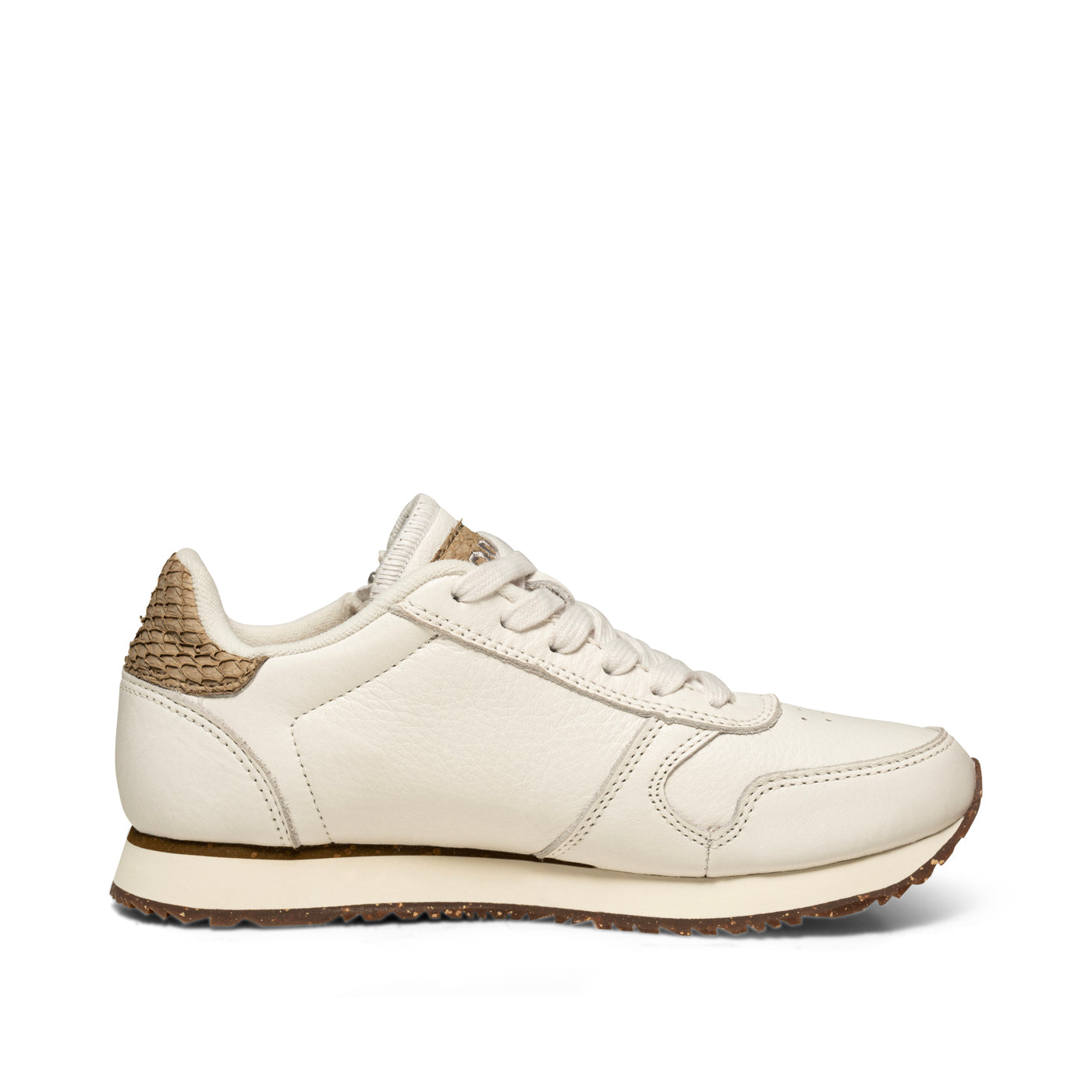 WODEN Ydun Leather Zipper Sneakers 511 Blanc de Blanc