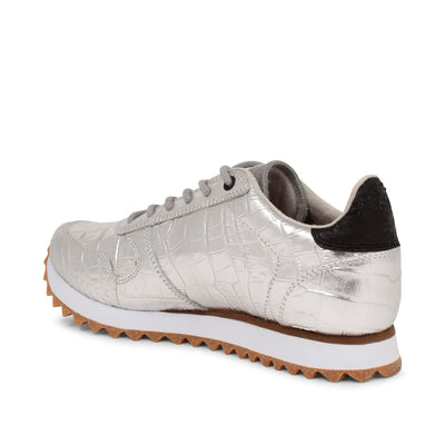 WODEN Ydun Shiny Leather Sneakers 039 Silver