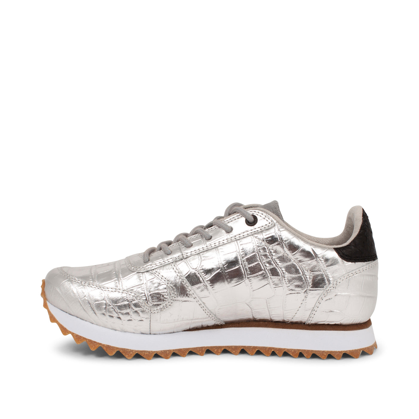 WODEN Ydun Shiny Leather Sneakers 039 Silver