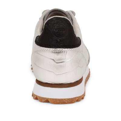 WODEN Ydun Shiny Leather Sneakers 039 Silver