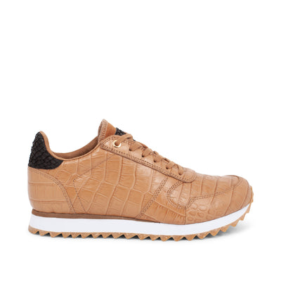 WODEN Ydun Shiny Leather Sneakers 092 Cognac