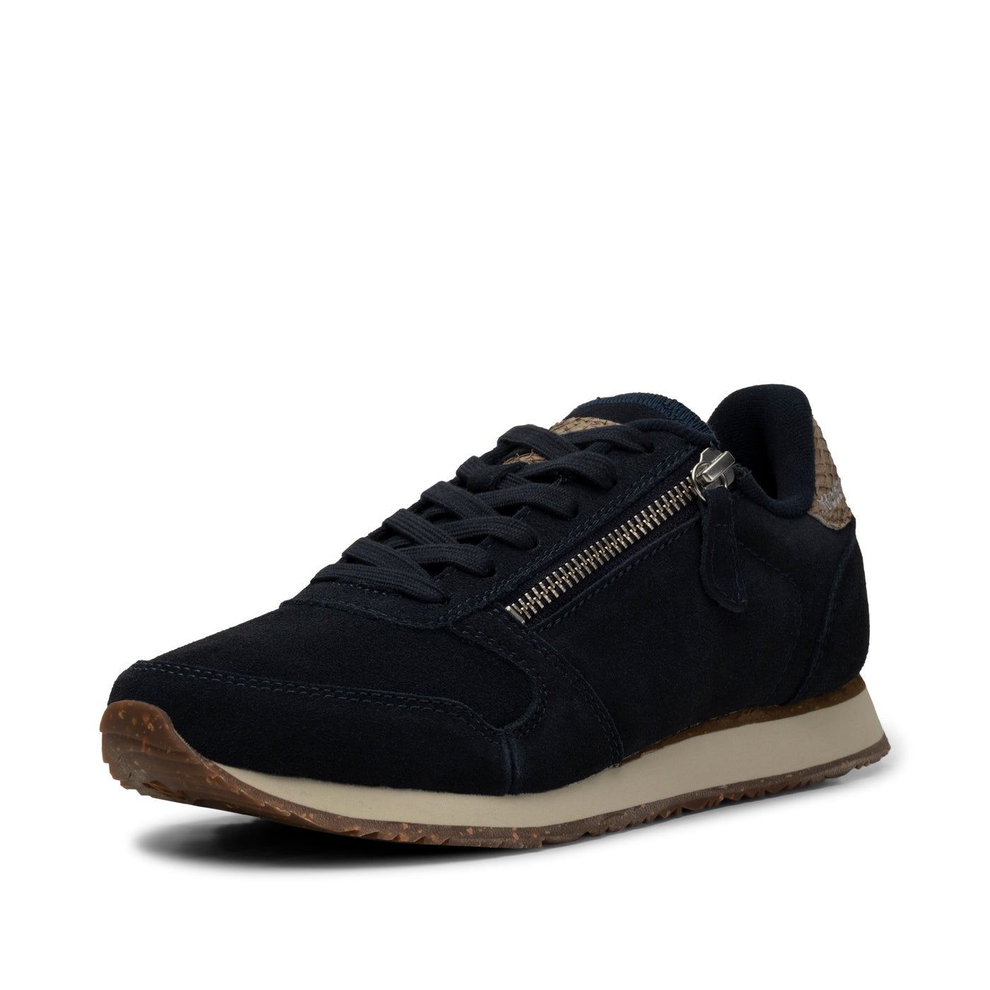 WODEN Ydun Suede Zipper Sneakers 009 Dark Navy