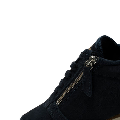 WODEN Ydun Suede Zipper Sneakers 009 Dark Navy