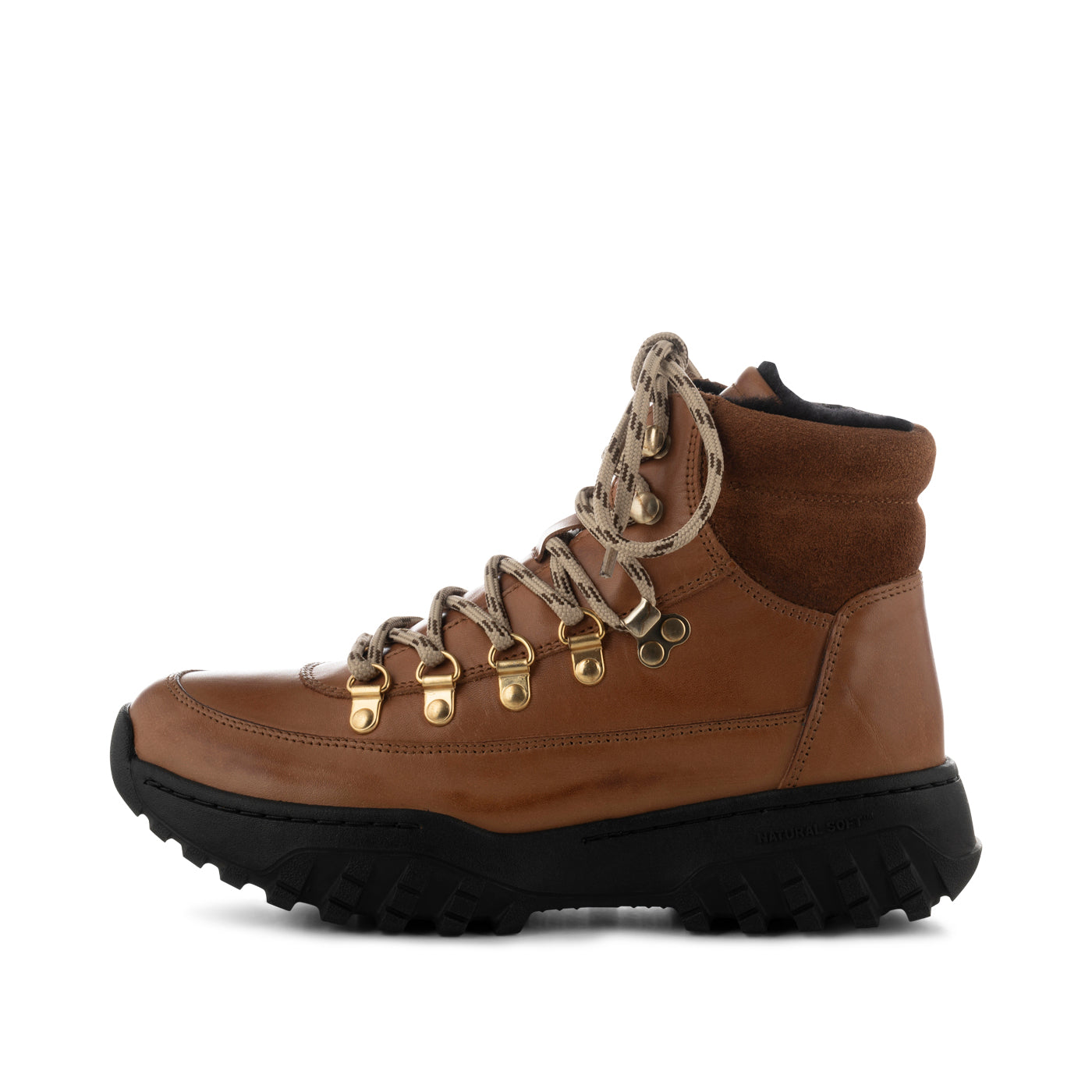 WODEN Iris Track Leather Boots 052 Tan