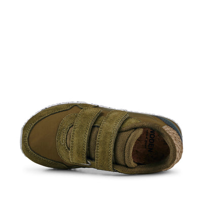 WODEN KIDS Nor Suede Sneakers 295 Dark Olive