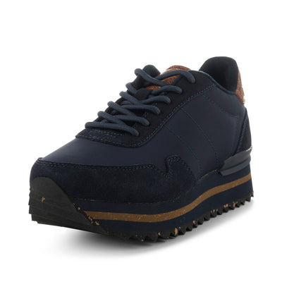 WODEN Nora III Leather Plateau Plateau 009 Dark Navy